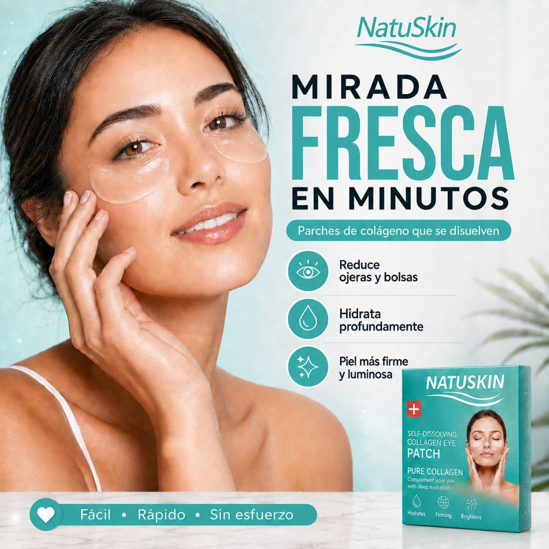 NatuSkin | Parches de Colágeno para Ojeras y Mirada con Aspecto Cansado