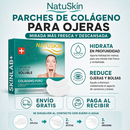 NatuSkin | Parches de Colágeno para Ojeras y Mirada con Aspecto Cansado