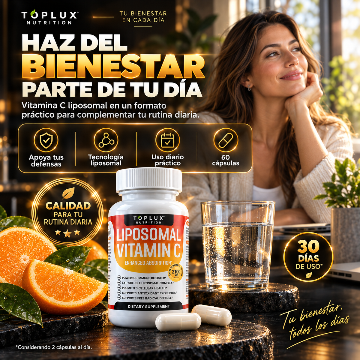 Liposia™ | Cuida tus Defensas Cada Día - 60 cápsulas