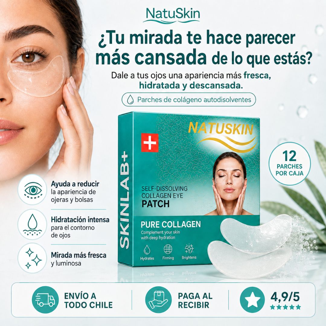 NatuSkin | Parches de Colágeno para Ojeras y Mirada con Aspecto Cansado