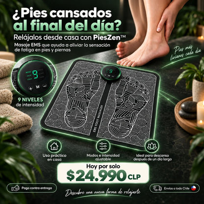 PiesZen™ | Masajeador EMS para Pies Cansados