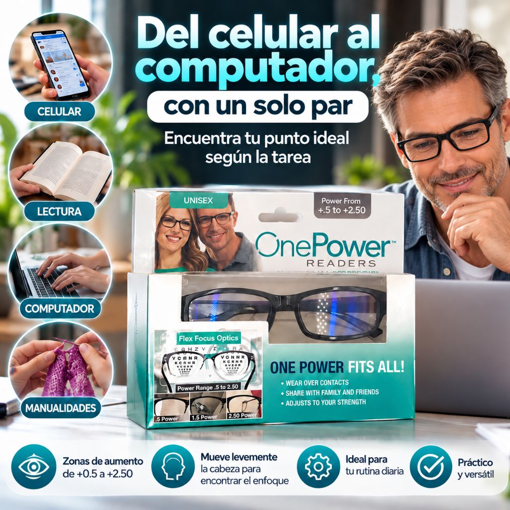 VisioFlex™ — Lentes de enfoque variable para tu día a día
