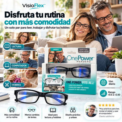 VisioFlex™ — Lentes de enfoque variable para tu día a día