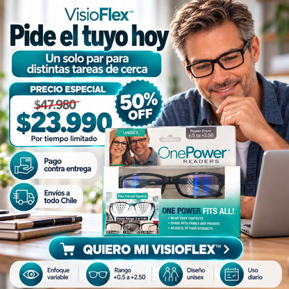 VisioFlex™ — Lentes de enfoque variable para tu día a día