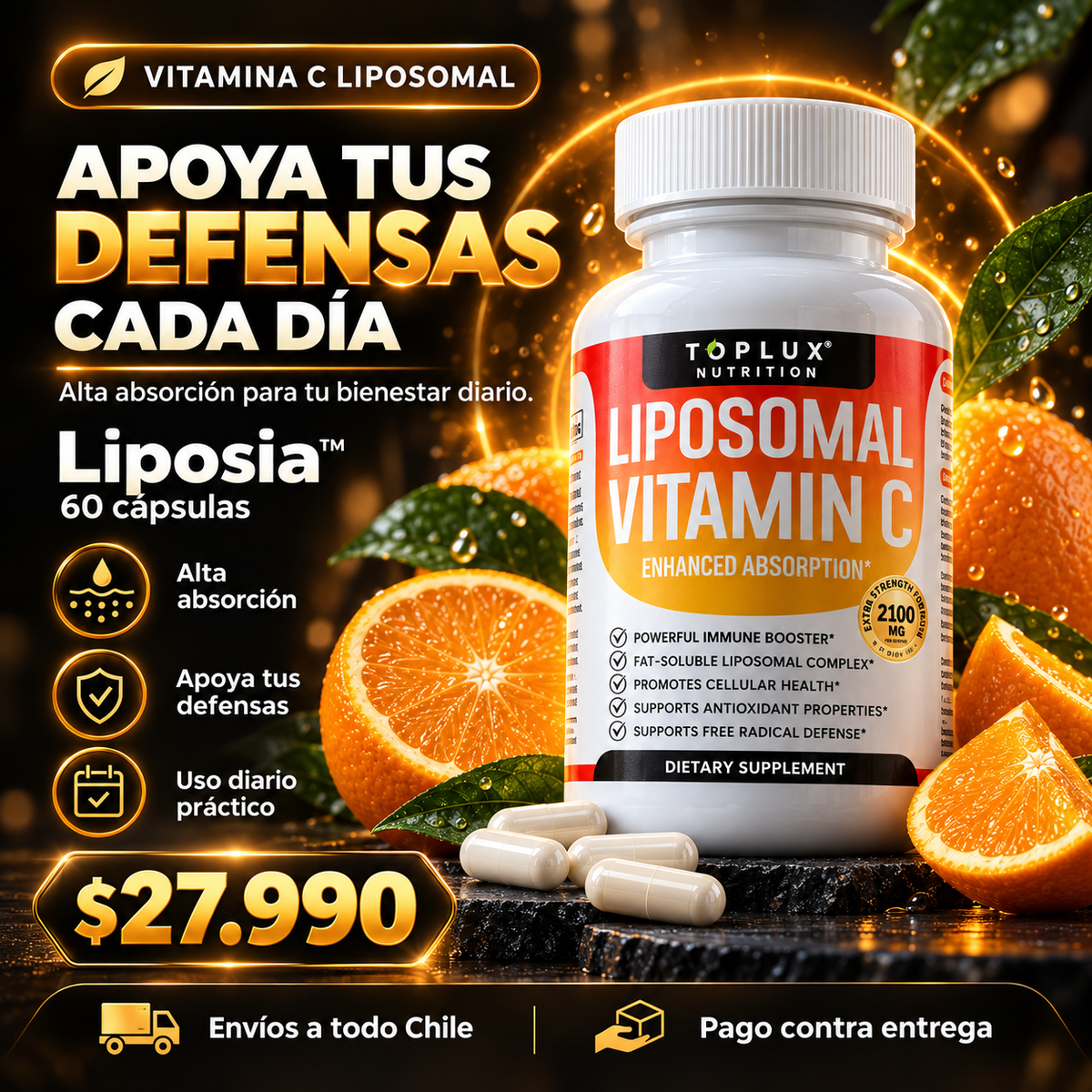 Liposia™ | Cuida tus Defensas Cada Día - 60 cápsulas