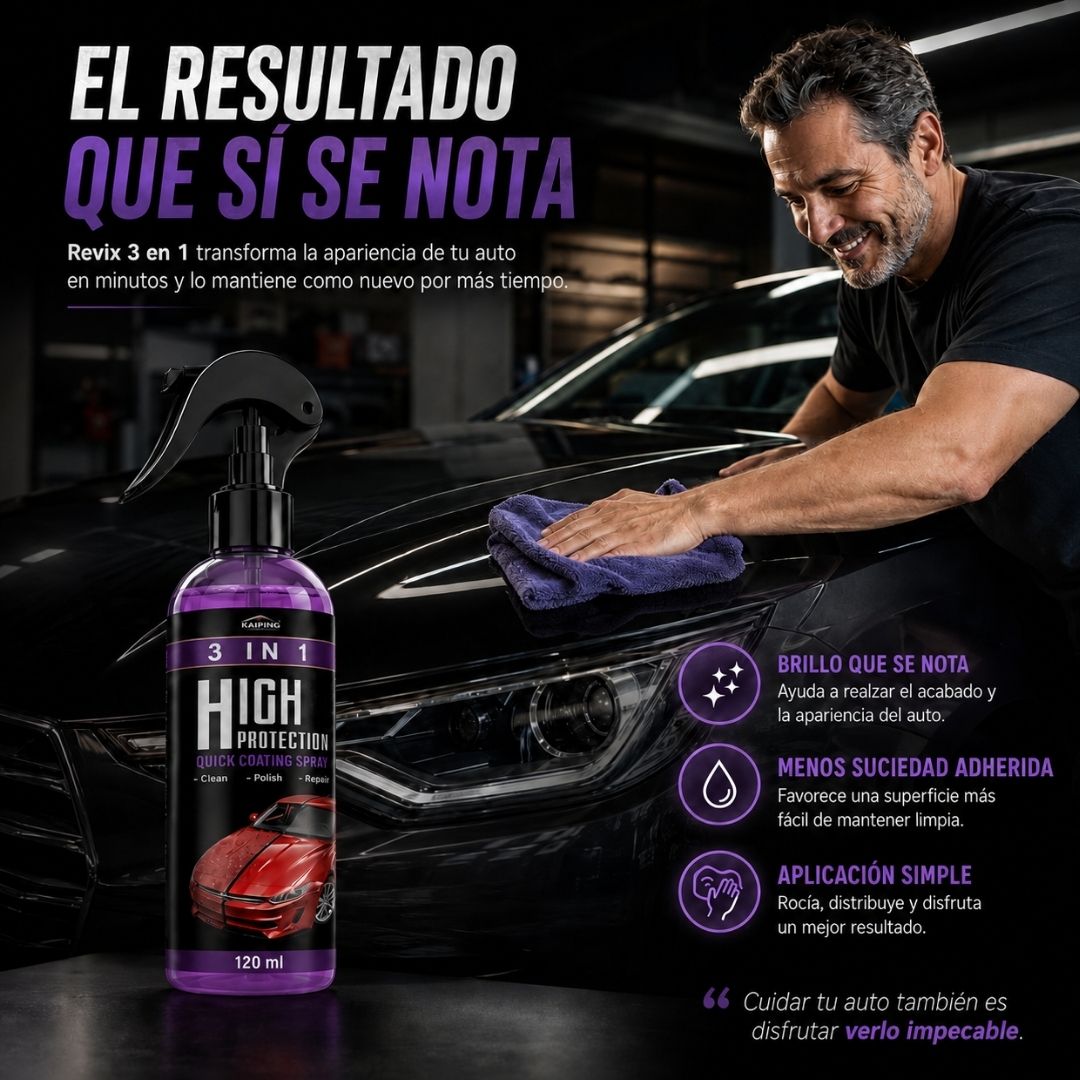 Revix™  120ml Devuélvele la vida — Recubrimiento Cerámico 3 en 1